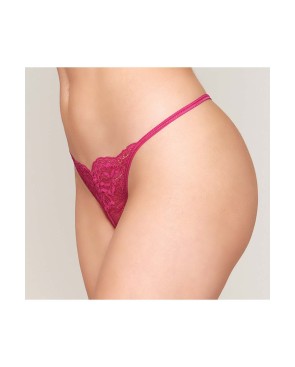 String ficelle rouge avec chaine strass 