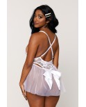 Body dentelle blanc avec tulle amovible Body dentelle blanc avec tulle amovible