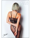 Bodystocking résille imprimé motifs floraux - Le Numéro 13 - Collection Bodystocking Bodystocking résille imprimé motifs floraux - Le Numéro 13 - Collection Bodystocking