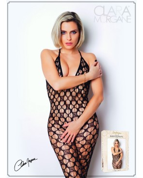 Bodystocking  en résille avec maille  large - Le Numéro 11 - Collection Bodystocking 