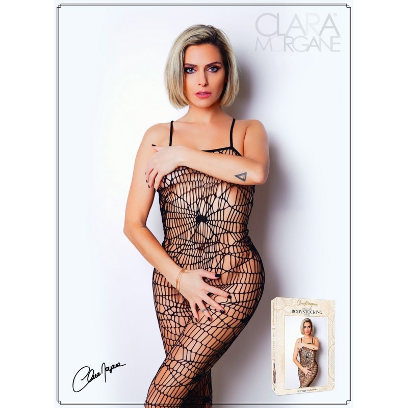 Combinaison en résille aspect toile araignée - Le Numéro 7 - Collection Bodystocking Combinaison en résille aspect toile araignée - Le Numéro 7 - Collection Bodystocking