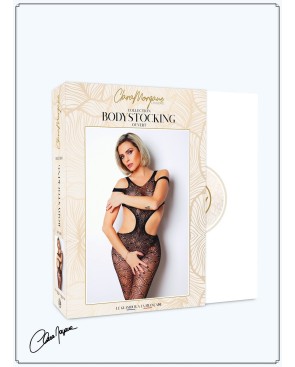 Body noir avec ouverture sexy - Le Numéro 3 - Collection Bodystocking 