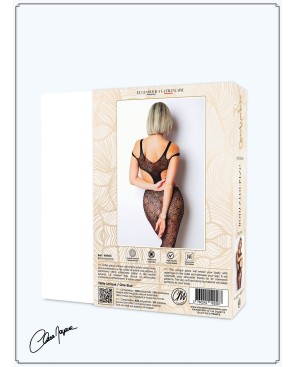 Body noir avec ouverture sexy - Le Numéro 3 - Collection Bodystocking 