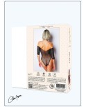 Body noir avec manches 3/4 - Le Numéro 2 - Collection Strass Body noir avec manches 3/4 - Le Numéro 2 - Collection Strass