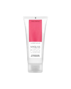 Lubrifiant Mixgliss eau Kiss Fraise sauvage 70 ML 