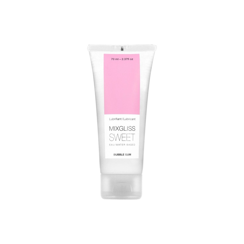 Lubrifiant Mixgliss eau Sweet Bubble Gum 70 ML Lubrifiant Mixgliss eau Sweet Bubble Gum 70 ML