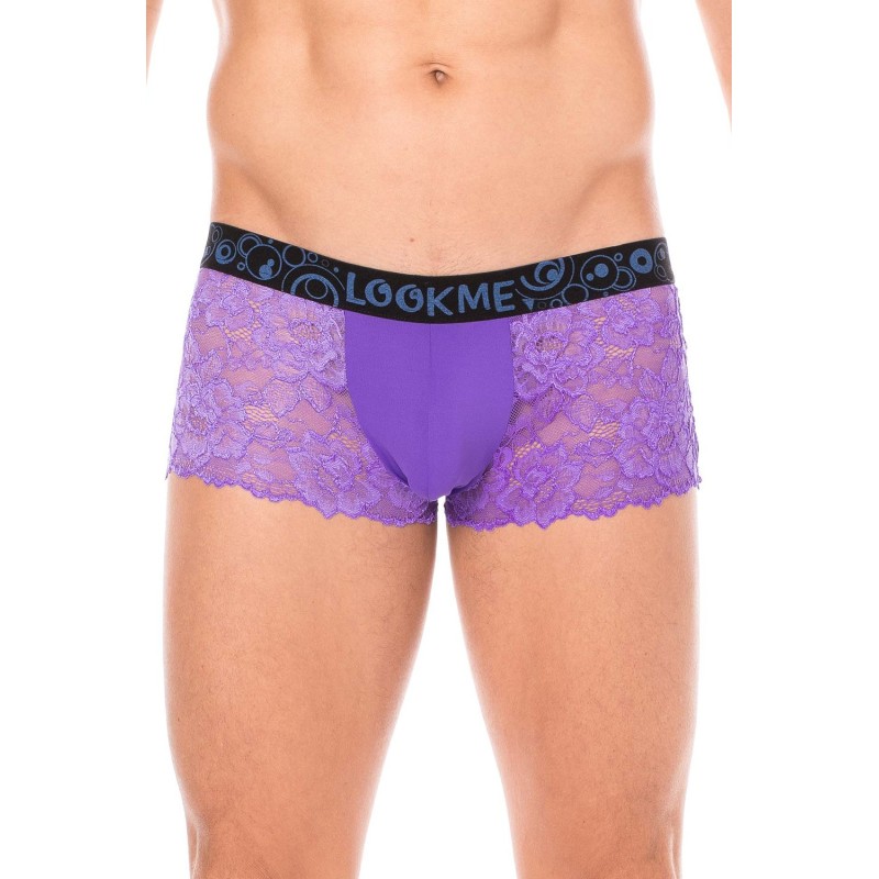 Boxer violet en dentelle délicate Boxer violet en dentelle délicate