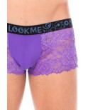 Boxer violet en dentelle délicate Boxer violet en dentelle délicate