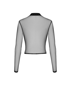 F389 Top transparent noir