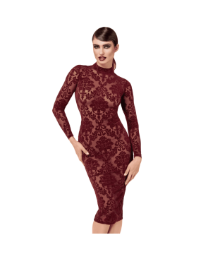 F384 Kink Royal Robe mi-longue
