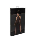 F372 Onyx Robe longue à deux fentes