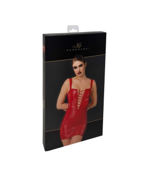 F364 Bombshell mini robe lacée red