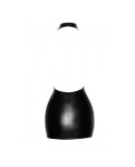 F255 Mini-robe dos nu en Powerwetlook avec encolure enveloppante F255 Mini-robe dos nu en Powerwetlook avec encolure enveloppante