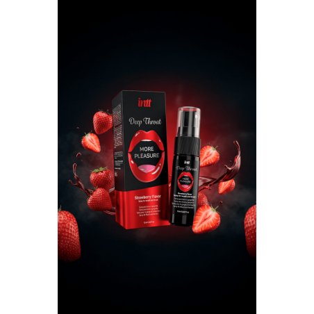 Deep Throat Fraise - Spray pour la bouche et gorge profonde