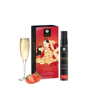 Waves of pleasure - Spray pour plaisir oral - Vin pétillant à la fraise