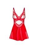 Aliosa nuisette et string - Rouges Aliosa nuisette et string - Rouges