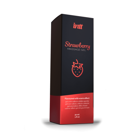 Massage gel fraise - Gel embrassable