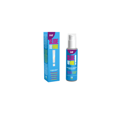 Slide and vibe - Lubrifiant à base d'eau avec vibration