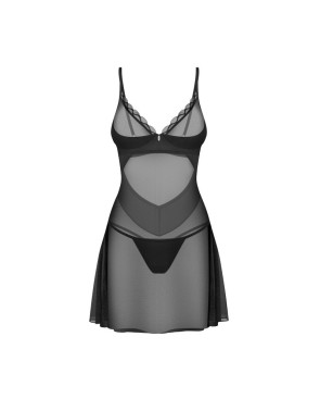 Stelisa nuisette et string - Noirs