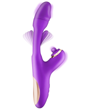 Vibromasseur rabbit 3-en-1 avec tapotements Joyfully 