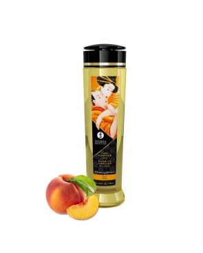 Huile de massage érotique - Stimulation - Pêche - 240 ml