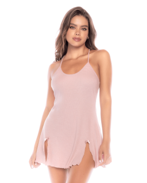 Nuisette rose côtelé confort intemporel– Mapalé