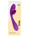 Stimulateur Clitoridien avec langue  Vibromasseur Point G 2-en-1 DISA Violet Cœur Ardent
