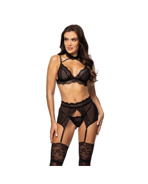 Velvet sin ensemble lingerie - Noir