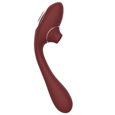 Stimulateur Clitoridien Vibromasseur Point G 2-en-1 DINA Bordeaux