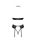 Bondage 244 ensemble lingerie 4 pièces - noir Bondage 244 ensemble lingerie 4 pièces - noir