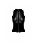 F324 Glam Top wetlook avec corset en vinyle F324 Glam Top wetlook avec corset en vinyle