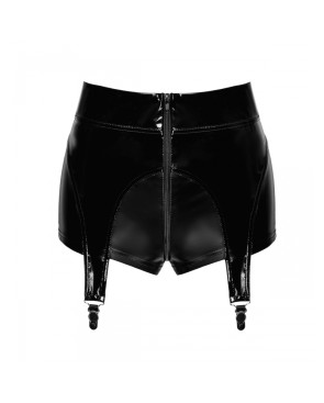 F325 Short porte-jarretelles en vinyle et wetlook