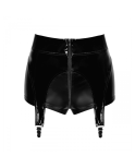 F325 Short porte-jarretelles en vinyle et wetlook