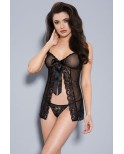 Babydoll et string noir 