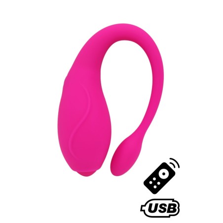 TANDEM Rose, stimulateur pour couple USB avec télécommande en silicone médical 