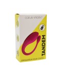 TANDEM Rose, stimulateur pour couple USB avec télécommande en silicone médical 