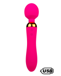 SHAKE Rose, Vibromasseur Wand USB en silicone médical avec 2 puissants moteurs indépendants SHAKE Rose, Vibromasseur Wand USB en silicone médical avec 2 puissants moteurs indépendants