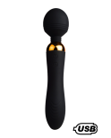 SHAKE Noir, Vibromasseur Wand USB en silicone médical avec 2 puissants moteurs indépendants SHAKE Noir, Vibromasseur Wand USB en silicone médical avec 2 puissants moteurs indépendants