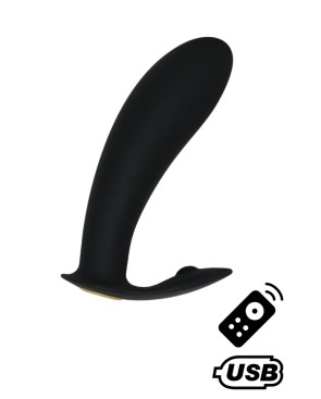 ERNEST, Mini vibromasseur avec stimulateur clitoridien USB, avec télécommande 