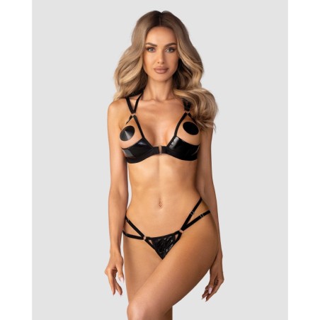 Keira Lise ensemble lingerie ouvert noir