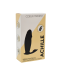 ACHILLE, Mini vibromasseur noir USB, forme pénis avec stimulation clitoridienne, avec télécommande