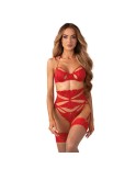 Matildea ensemble lingerie ouvert rouge