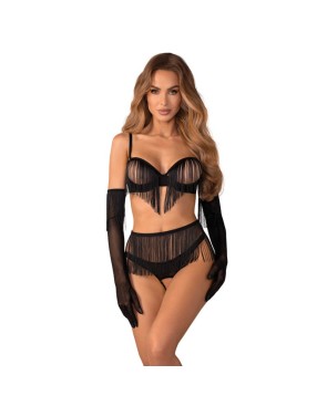 Rossay ensemble ouvert 4 pièces - Noir