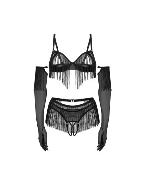 Rossay ensemble ouvert 4 pièces - Noir