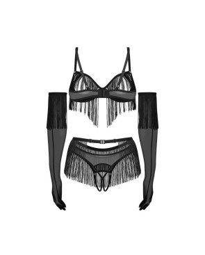 Rossay ensemble ouvert 4 pièces - Noir