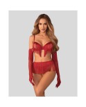 Rossay ensemble ouvert 4 pièces - Rouge