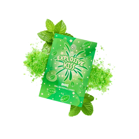 Bonbons pétillants à la menthe spécial sexe oral 