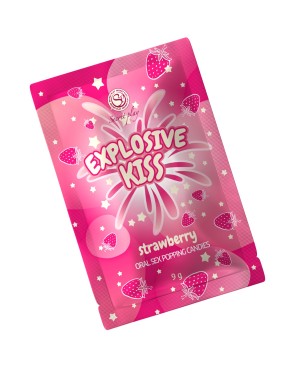 Bonbons pétillants à la fraise spécial sexe oral 