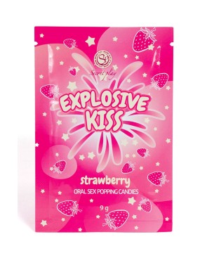 Bonbons pétillants à la fraise spécial sexe oral 