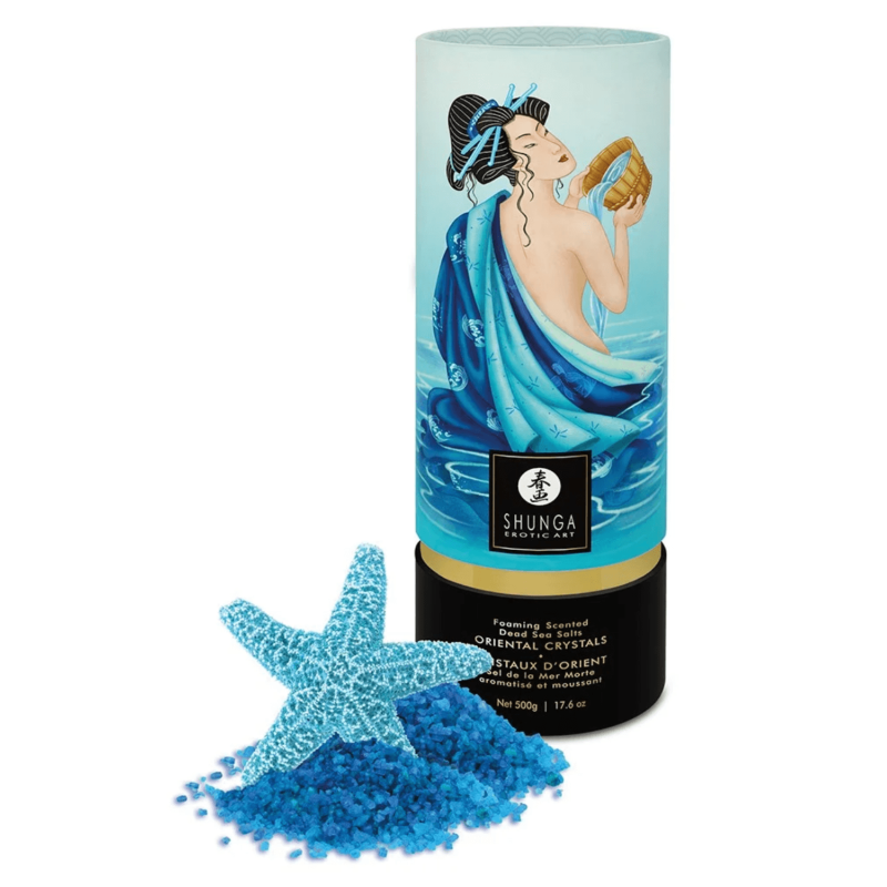 Sel de la mer morte aromatisé et moussant Océan de Tentations 500 gr Shunga Sel de la mer morte aromatisé et moussant Océan de Tentations 500 gr Shunga